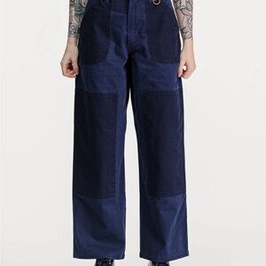 P&Co Surplus High Waisted Pants - Navy